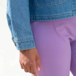 Veste paletot en jean