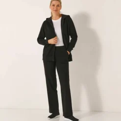 Veste zippée à capuche, molleton gratté