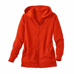 Veste zippée à capuche, molleton gratté