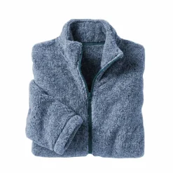 Veste zippée, maille peluche