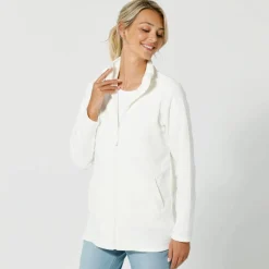 Veste zippée maille polaire, manches longues