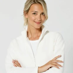 Veste zippée maille polaire, manches longues