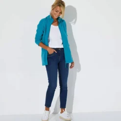 Veste zippée maille polaire, manches longues