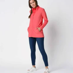 Veste zippée maille polaire, manches longues