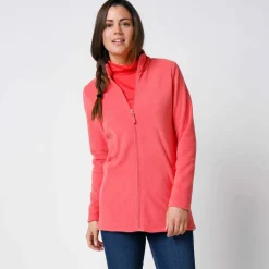 Veste zippée maille polaire, manches longues