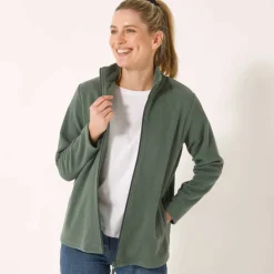 Veste zippée maille polaire, manches longues