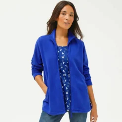 Veste zippée maille polaire, manches longues