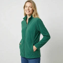 Veste zippée maille polaire, manches longues