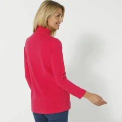 Veste zippée maille polaire, manches longues