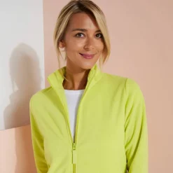 Veste zippée maille polaire, manches longues