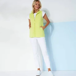 Veste zippée maille polaire, sans manches
