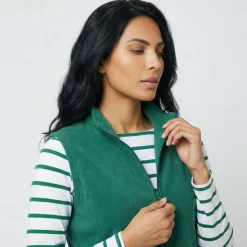Veste zippée maille polaire, sans manches