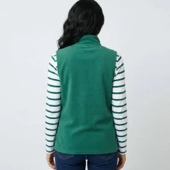 Veste zippée maille polaire, sans manches
