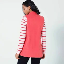 Veste zippée maille polaire, sans manches