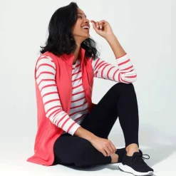Veste zippée maille polaire, sans manches