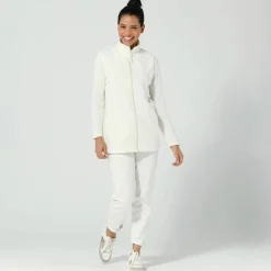 Veste zippée maille polaire, sans manches