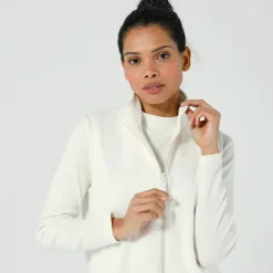 Veste zippée maille polaire, sans manches