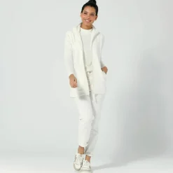 Veste zippée maille polaire, sans manches